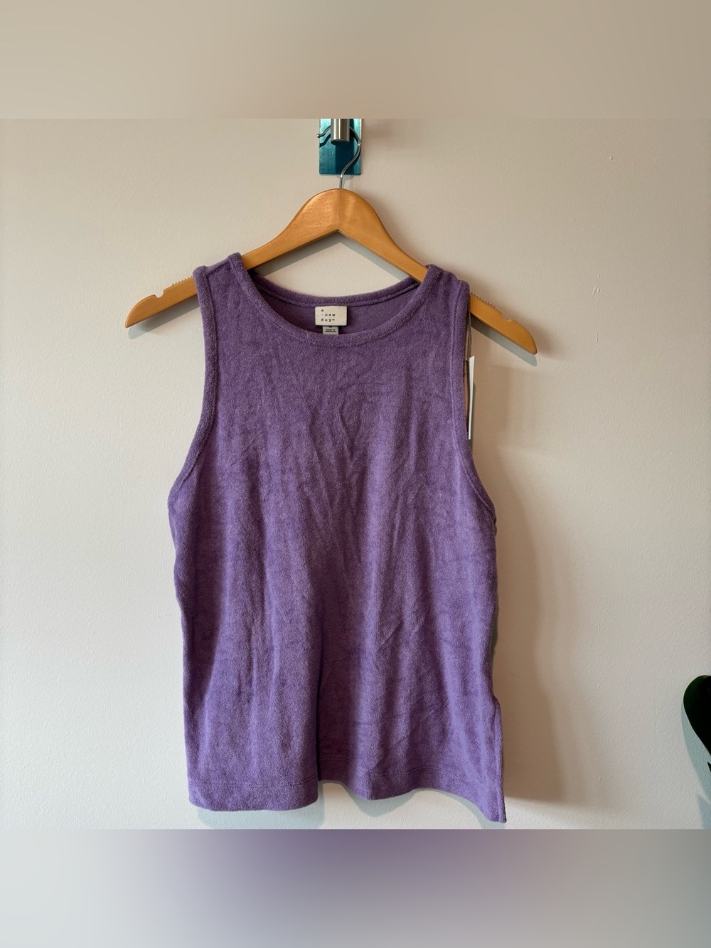 a new day Purple Tank Top